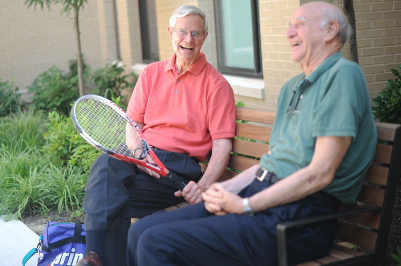 two men with rackets