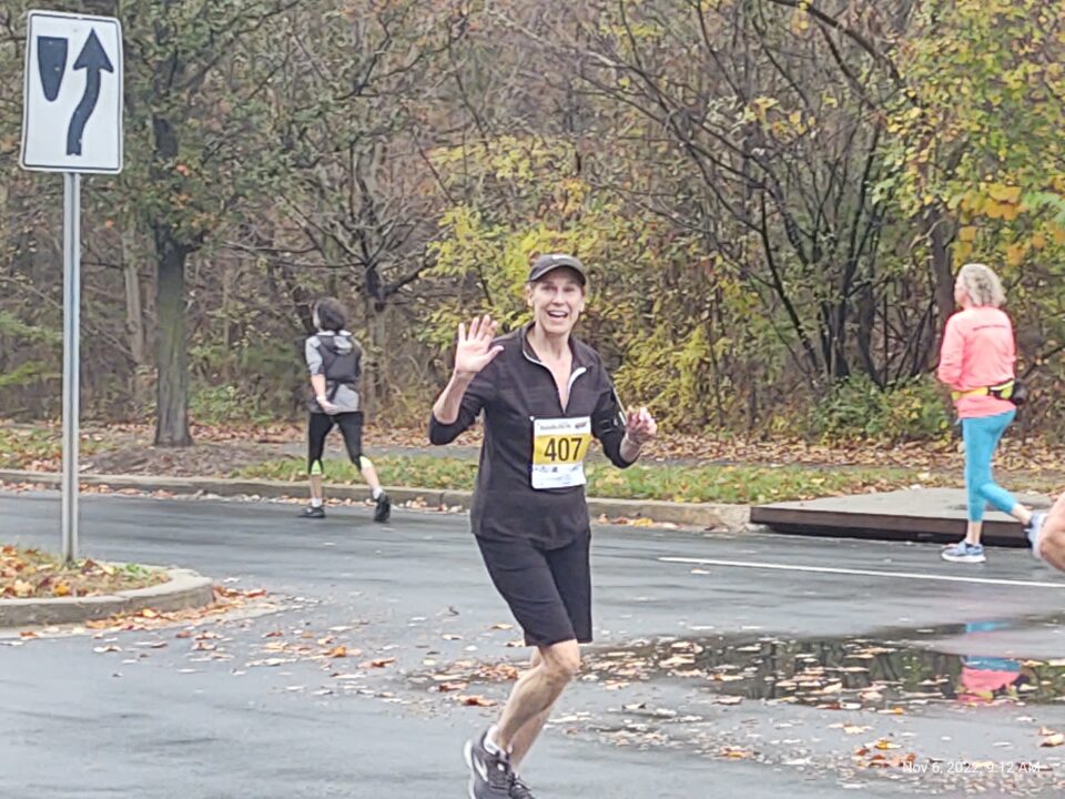 Lydia Hudsick running the Rockville 5K.