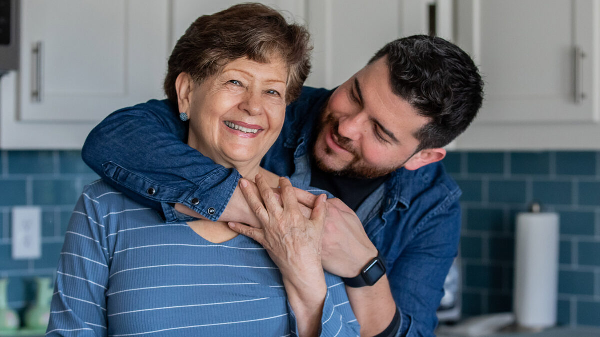 Adult Child hugging Mother