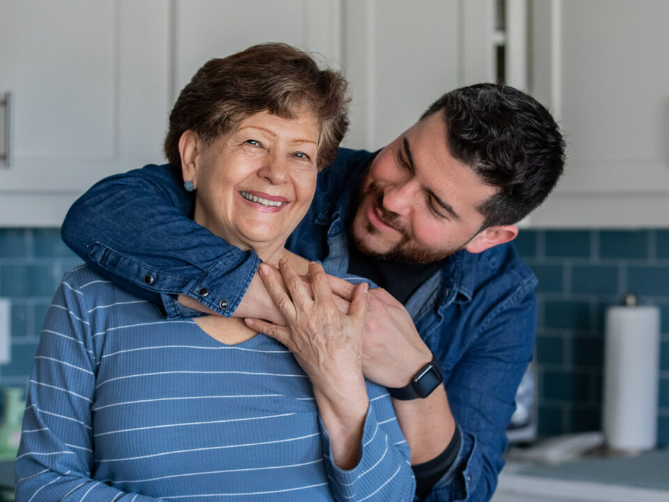 Adult Child hugging Mother